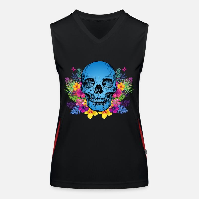 Flower Head Women's Functional Contrast Tank Top