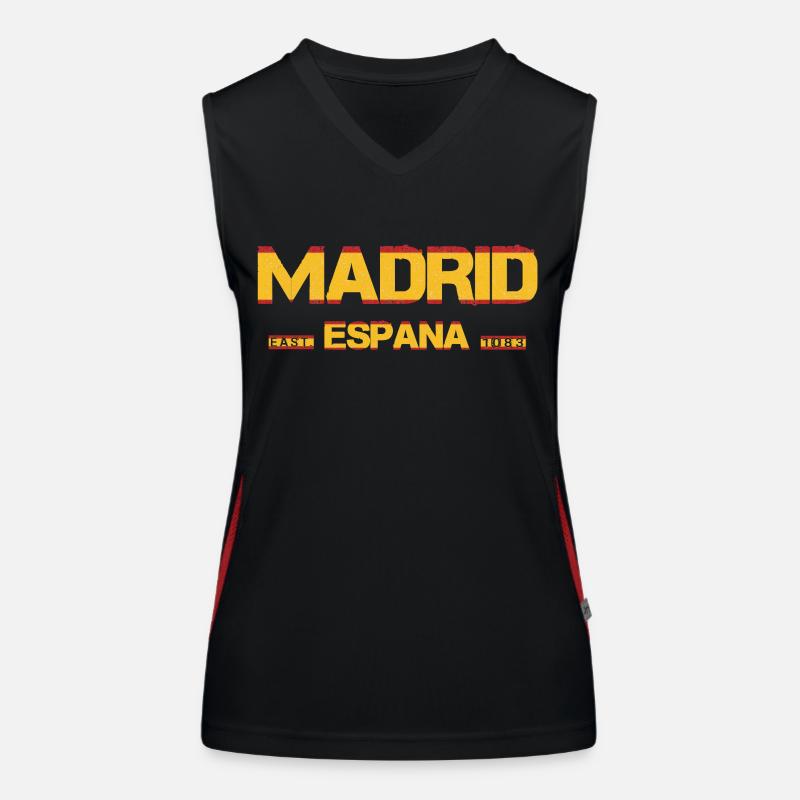 Madrid - Spanien Funktionelles Kontrast-Tank Top für Frauen