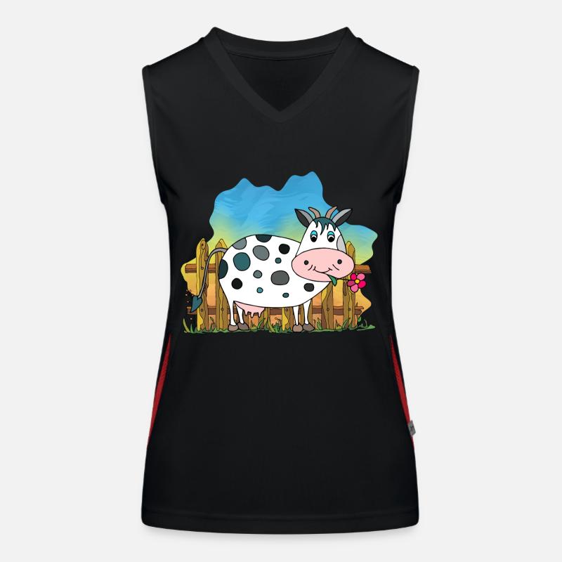 Vache Débardeur respirant contrasté Femme