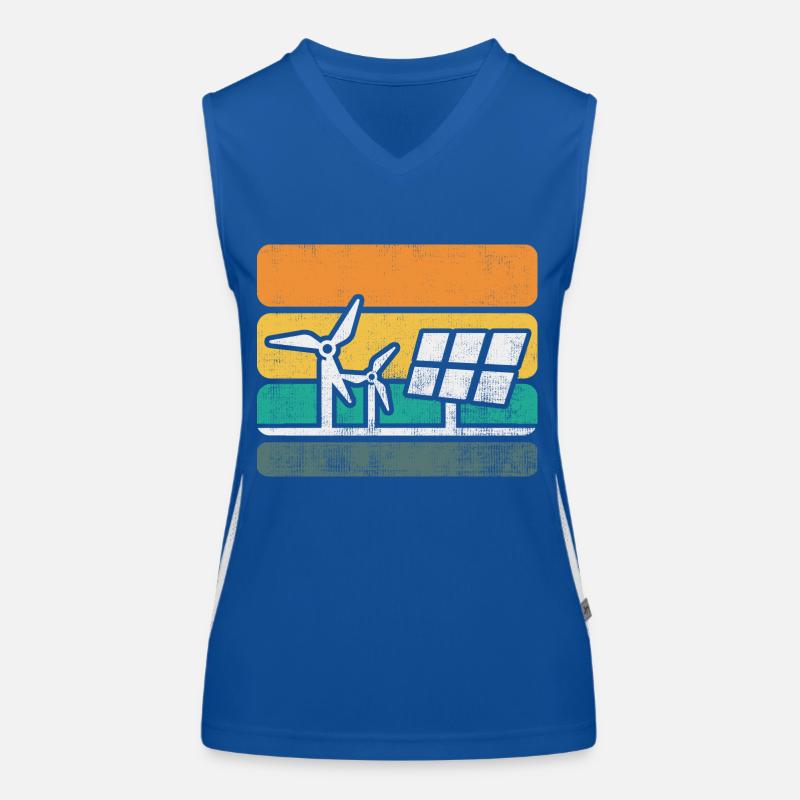 Solar Panel Solar Energy Solar Power Women's Functional Contrast Tank Top
