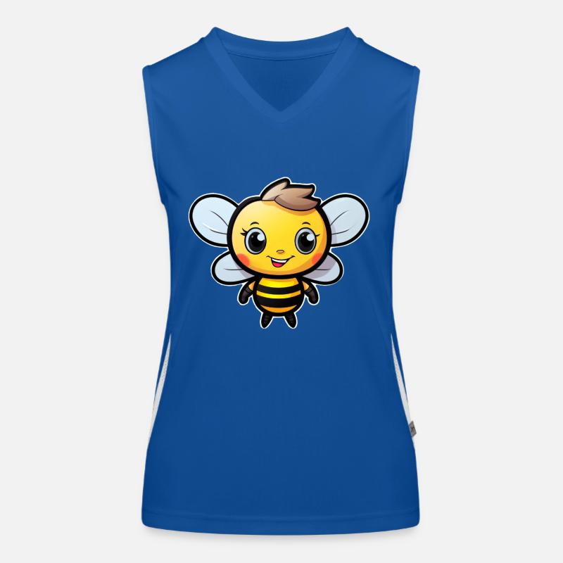 Bee cheerful Women's Functional Contrast Tank Top