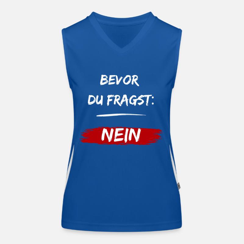 Before you ask: NO! Women's Functional Contrast Tank Top