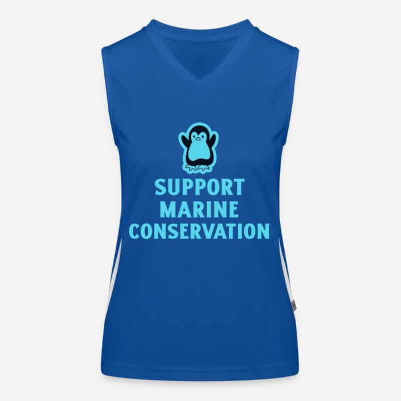 Marine Conservation Women's Functional Contrast Tank Top