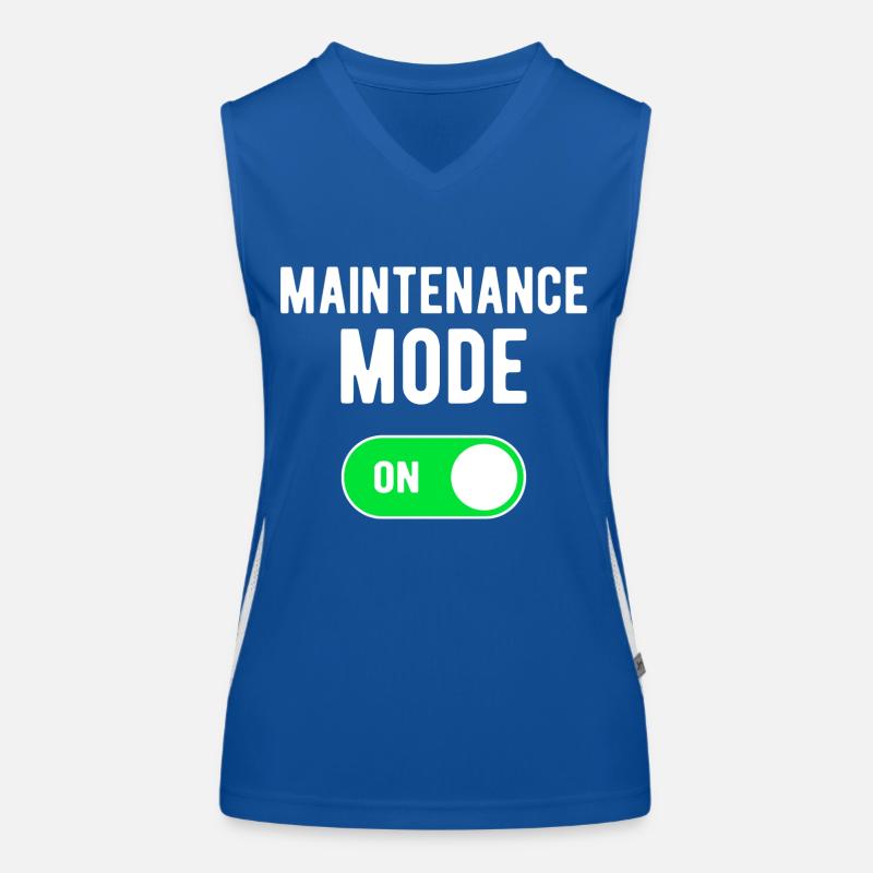 Maintenance Mode ON Bodybuilding Weights Workout Women's Functional Contrast Tank Top