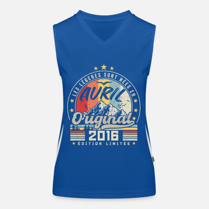 April 2016 Geburtstagsgeschenk April 2016 April Funktionelles Kontrast-Tank Top für Frauen