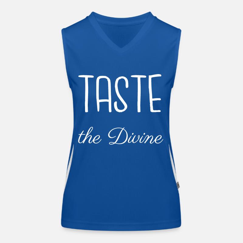 flavor combinations culinary pleasure statement Women's Functional Contrast Tank Top