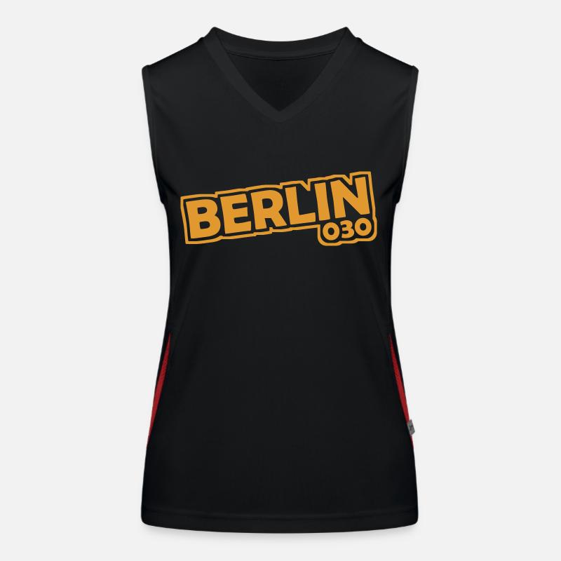 Berlin - 030 - Capital - Germany - Area Code Women's Functional Contrast Tank Top