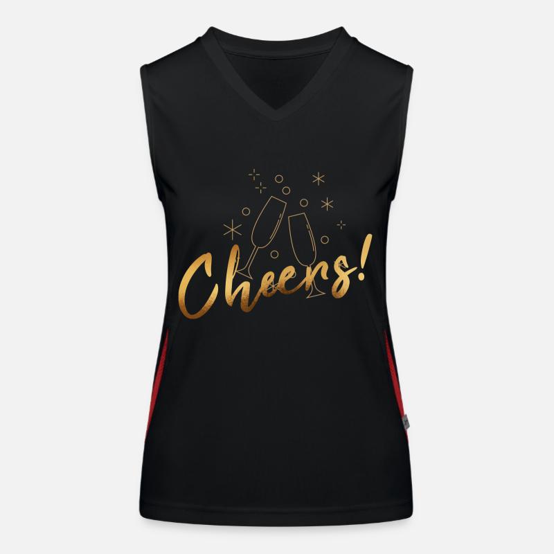 Cheers Funktionelles Kontrast-Tank Top für Frauen