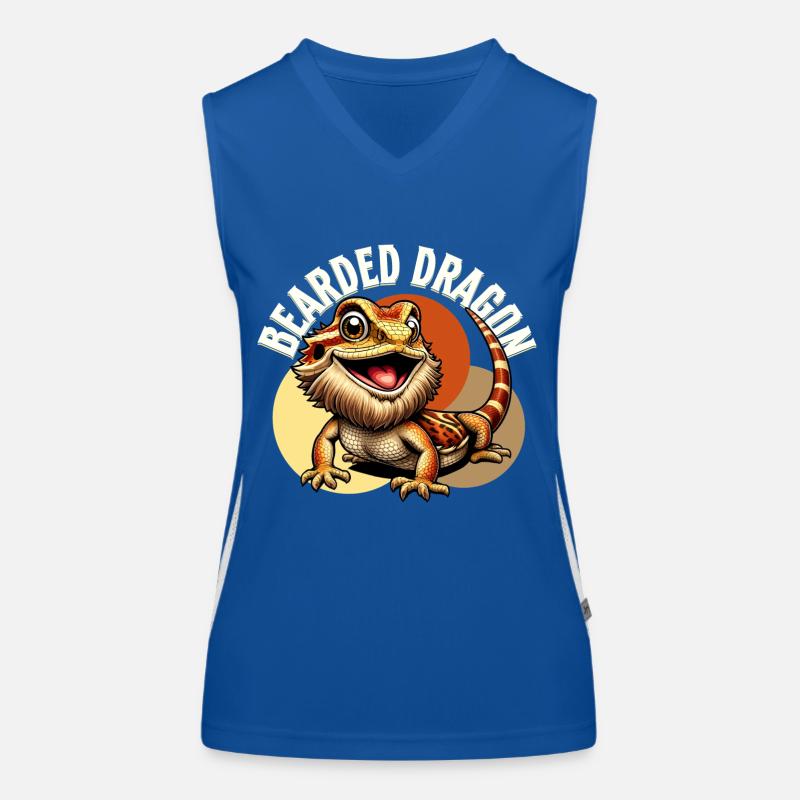 Bartagame Bartagamen Bearded Dragon Funktionelles Kontrast-Tank Top für Frauen