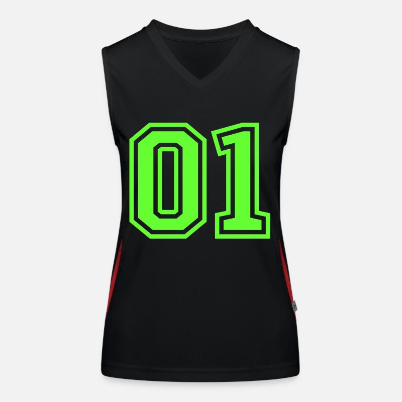 01 eins nummer Funktionelles Kontrast-Tank Top für Frauen