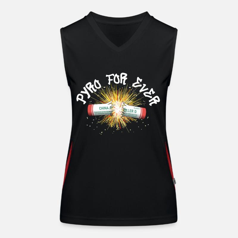 Pyro For Ever Women's Functional Contrast Tank Top