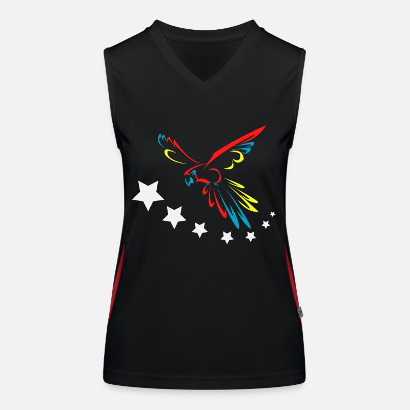 Ara-Flagge Funktionelles Kontrast-Tank Top für Frauen