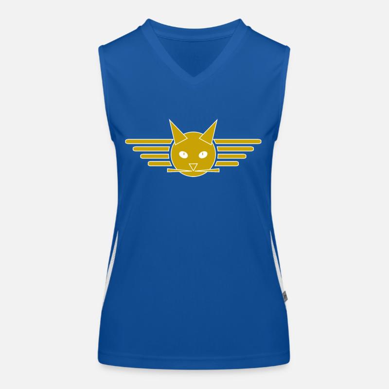 Conception créative de t-shirt Ailes de chat Débardeur respirant contrasté Femme