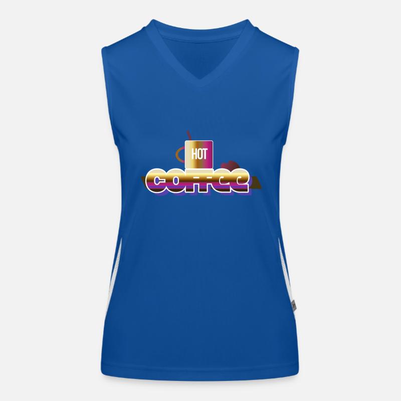 Heißer Kaffee Funktionelles Kontrast-Tank Top für Frauen