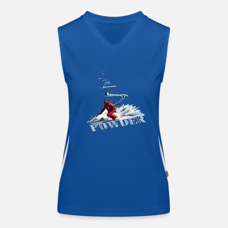 Abfahrtslauf Skiing Down Funktionelles Kontrast-Tank Top für Frauen