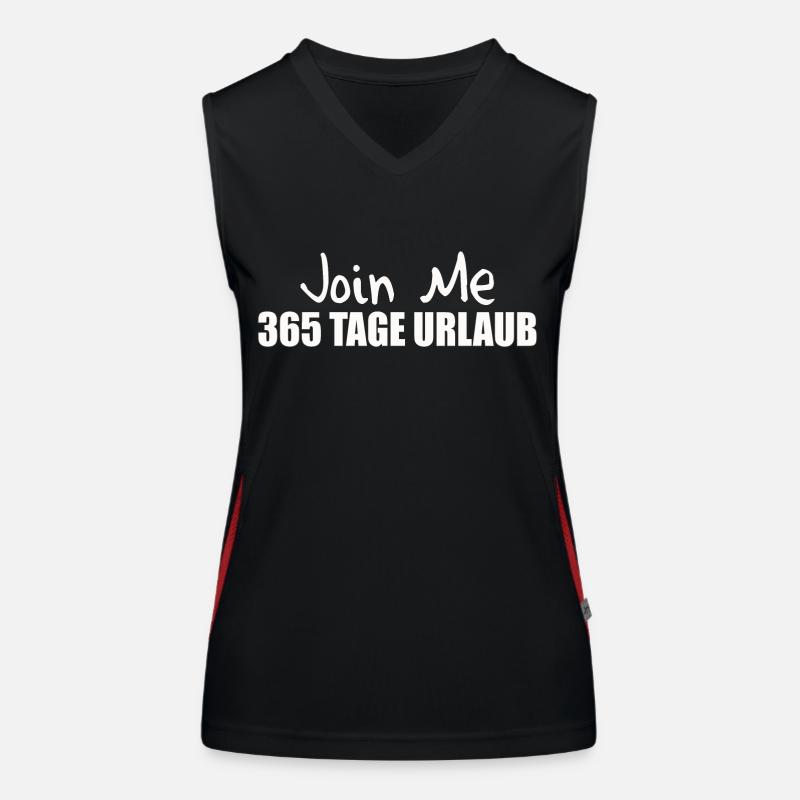 365 TAGE URLAUB Funktionelles Kontrast-Tank Top für Frauen