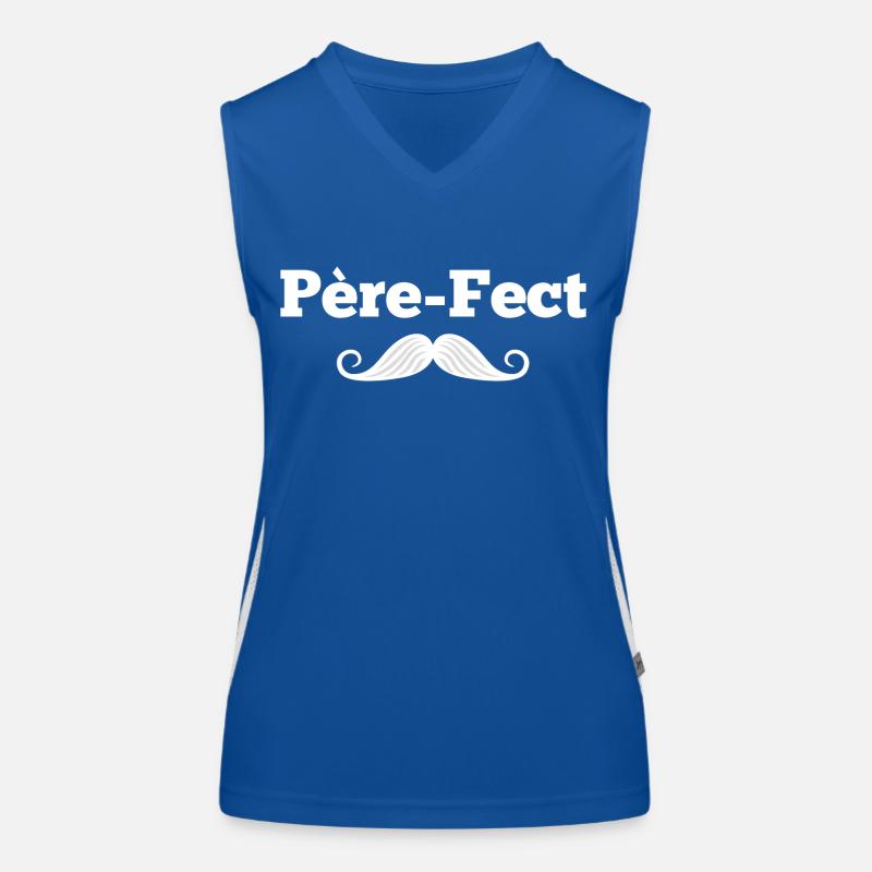Father-fect dad gift idea Women's Functional Contrast Tank Top