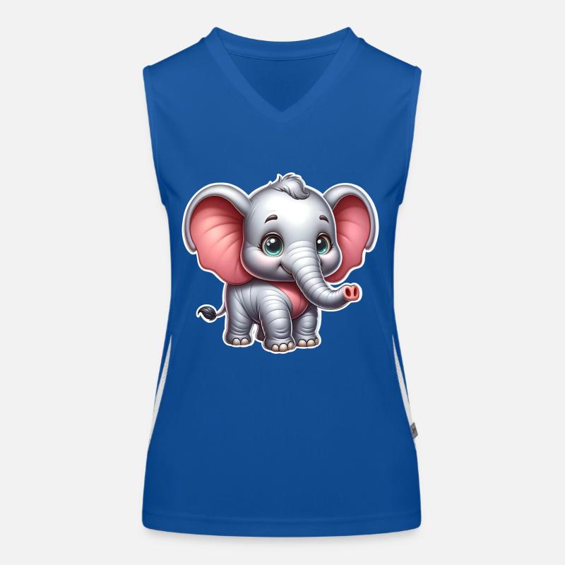 Éléphant Débardeur respirant contrasté Femme