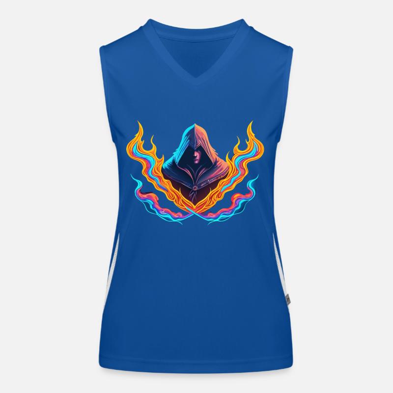 TRANSFORMATIVE KRAFT VON NEONFLAMMEN Funktionelles Kontrast-Tank Top für Frauen