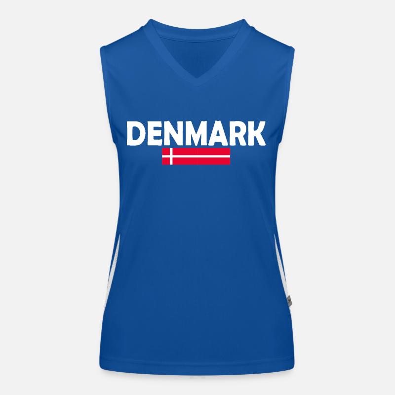 Drapeau du Danemark Débardeur respirant contrasté Femme