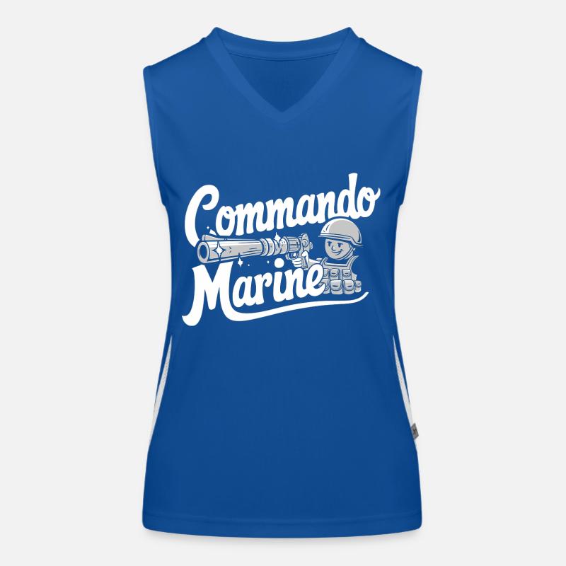 Commando Marine Débardeur respirant contrasté Femme
