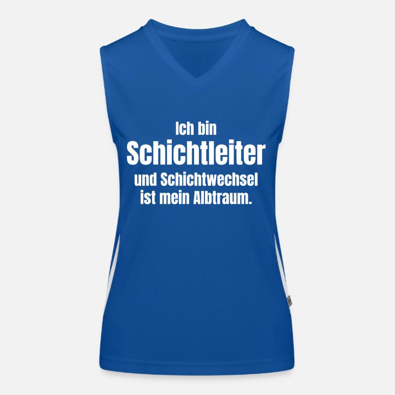 Schichtleiter Funktionelles Kontrast-Tank Top für Frauen
