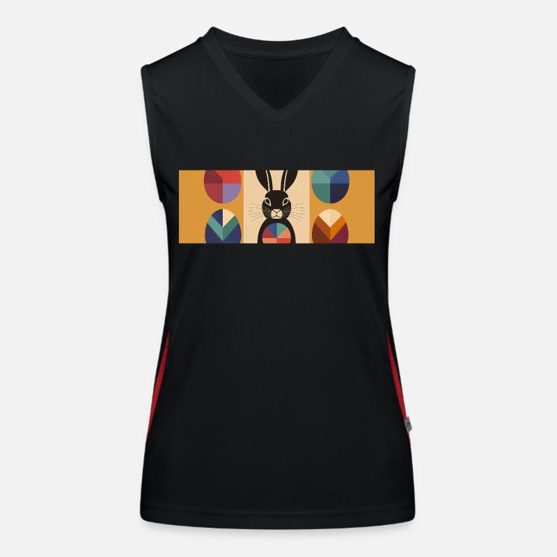Easter Bunny No.06 Women's Functional Contrast Tank Top