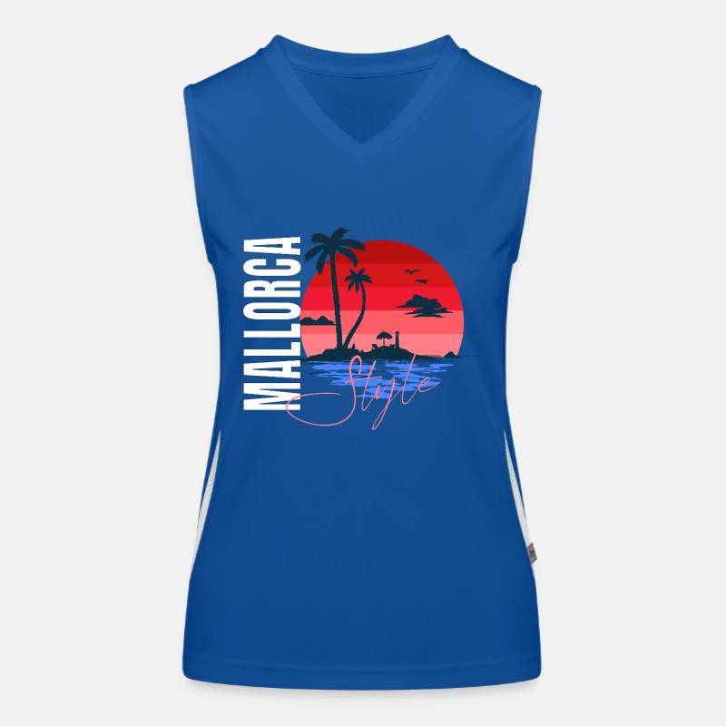 Mallorca Style – Sunset Vibes Funktionelles Kontrast-Tank Top für Frauen