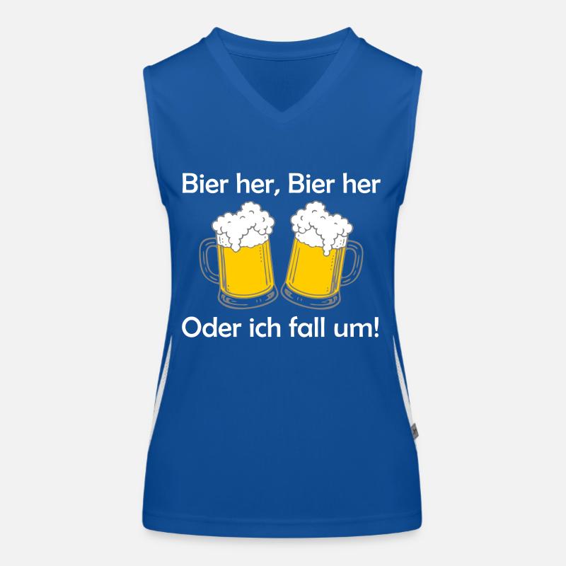 Bees here, Bees here - oder ich fall um! Women's Functional Contrast Tank Top