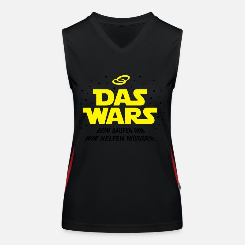 Das Wars Saufen Funktionelles Kontrast-Tank Top für Frauen