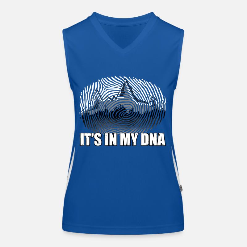 Berge: It's in my DNA Geschenk Funktionelles Kontrast-Tank Top für Frauen
