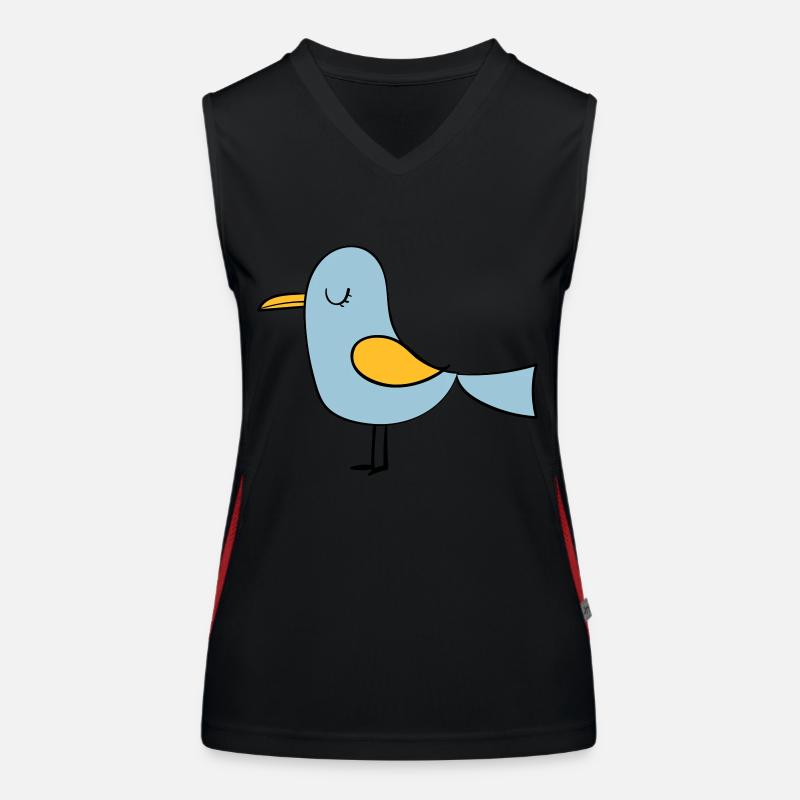 Vogel Funktionelles Kontrast-Tank Top für Frauen