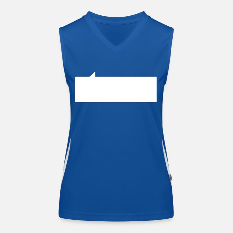 Speech bubble rectangle Women's Functional Contrast Tank Top