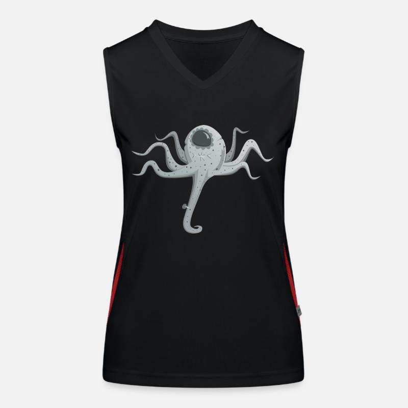 squid giant octopus octopus octopus squid sepia fish Women's Functional Contrast Tank Top