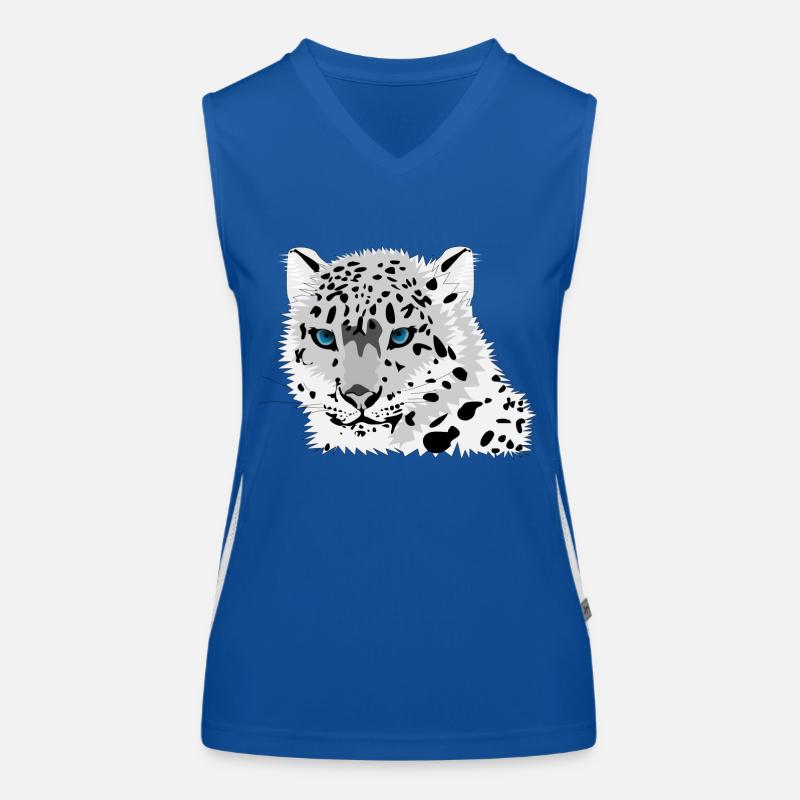 snow leopard Women's Functional Contrast Tank Top
