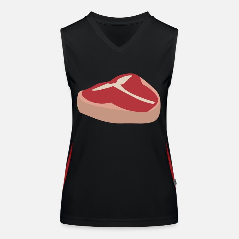 Saftiges Fleisch Funktionelles Kontrast-Tank Top für Frauen