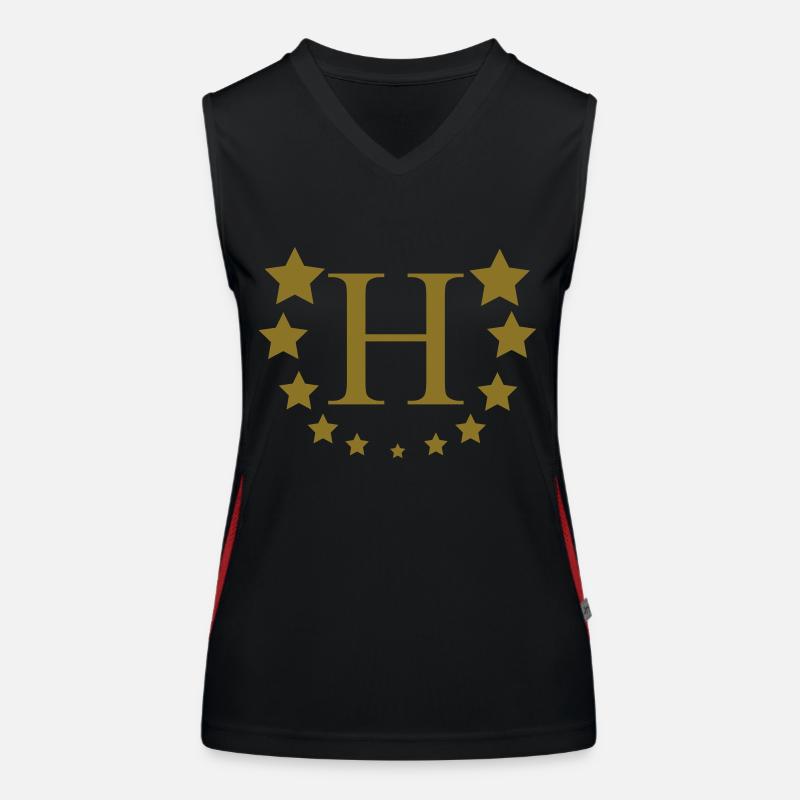H Funktionelles Kontrast-Tank Top für Frauen