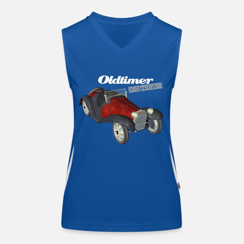 Oldtimer on Tour Funktionelles Kontrast-Tank Top für Frauen