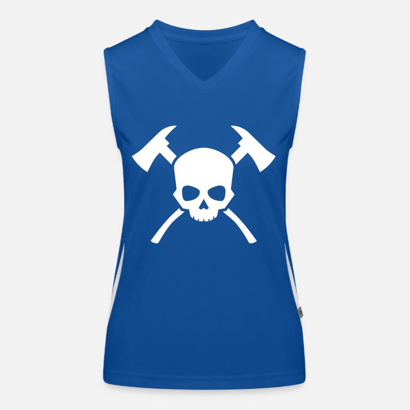 Skull Axe Funktionelles Kontrast-Tank Top für Frauen