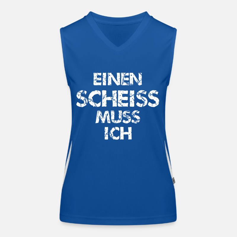 einen Scheiss muss ich Funktionelles Kontrast-Tank Top für Frauen