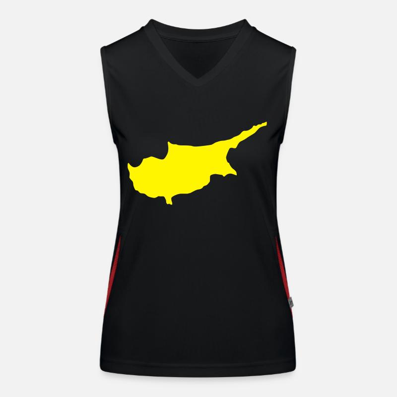 zypern Funktionelles Kontrast-Tank Top für Frauen