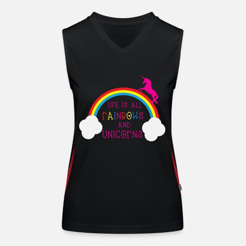 Rainbows & Unicorns Débardeur respirant contrasté Femme