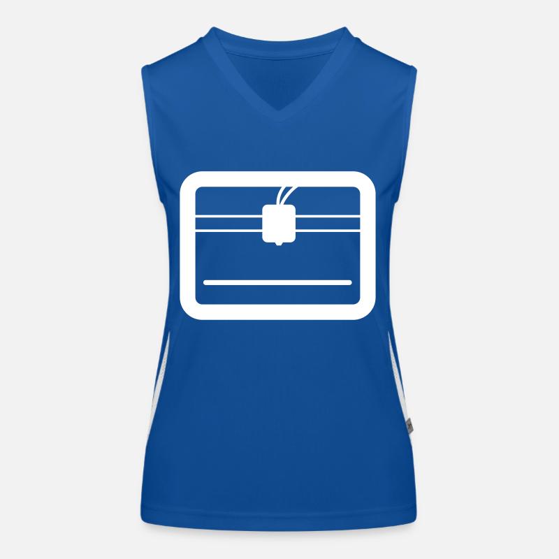 3D Drucker Funktionelles Kontrast-Tank Top für Frauen