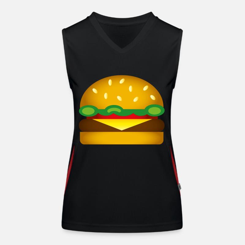 Smiley Burger Débardeur respirant contrasté Femme