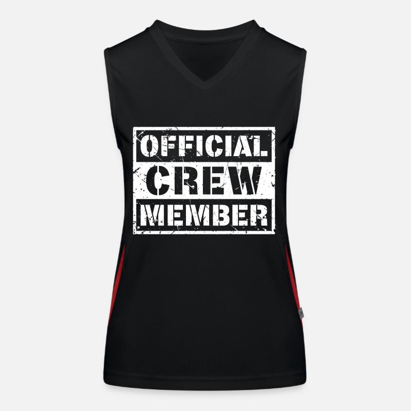 Official Crew Member (Used) Débardeur respirant contrasté Femme