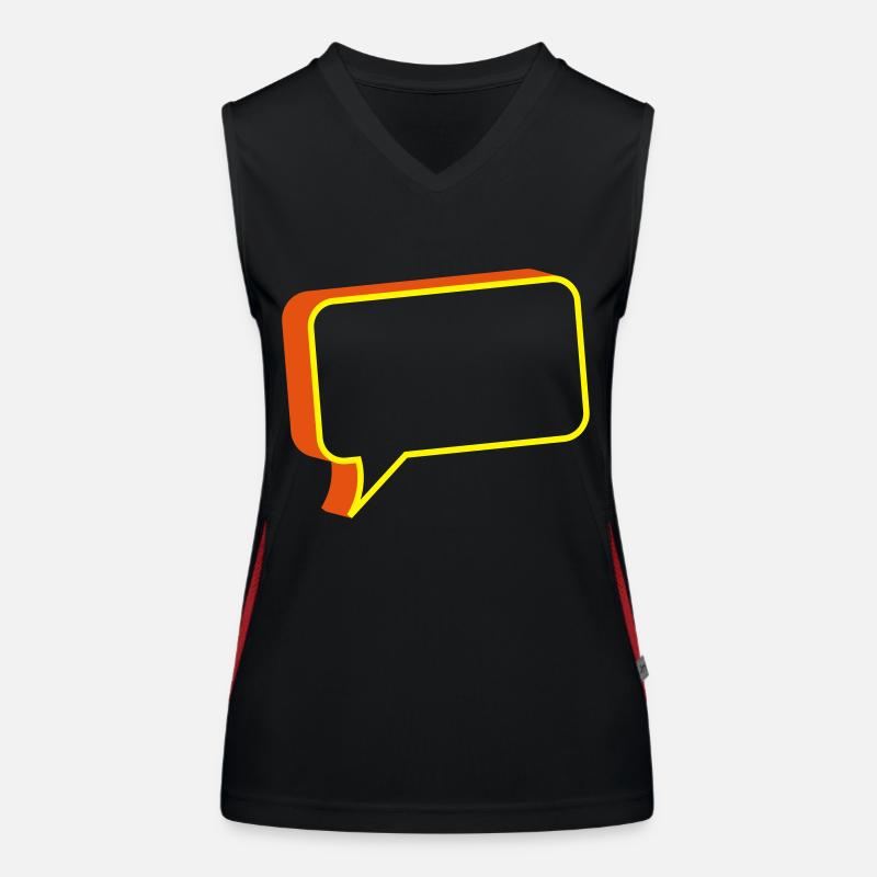 chat box Women's Functional Contrast Tank Top