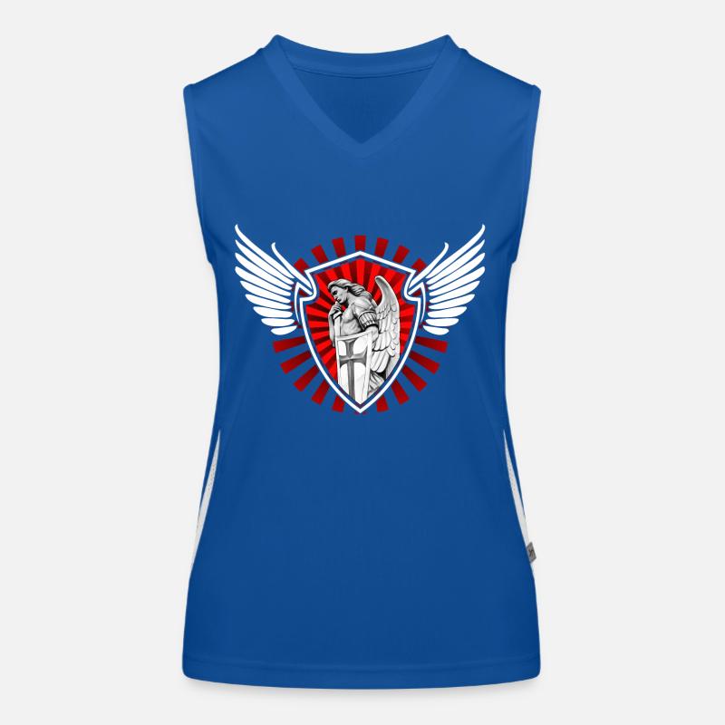 Schutzengel Funktionelles Kontrast-Tank Top für Frauen