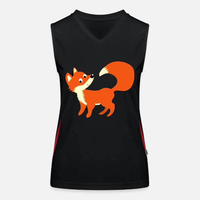 Fox - Renard intelligent pour la scolarité Débardeur respirant contrasté Femme