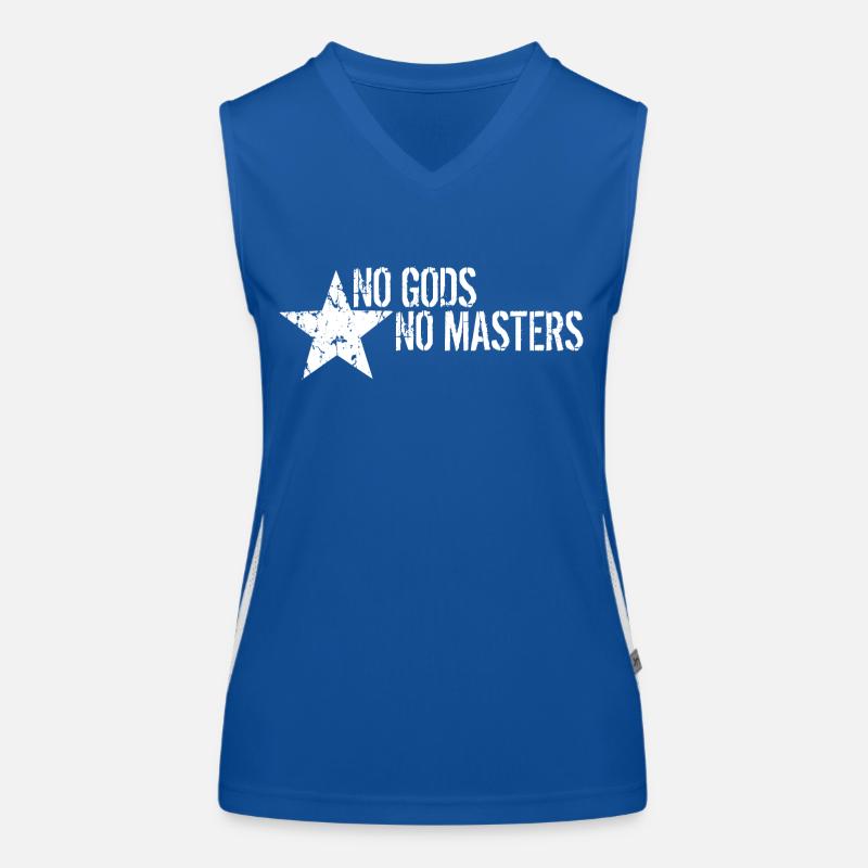 No Gods No Masters Funktionelles Kontrast-Tank Top für Frauen