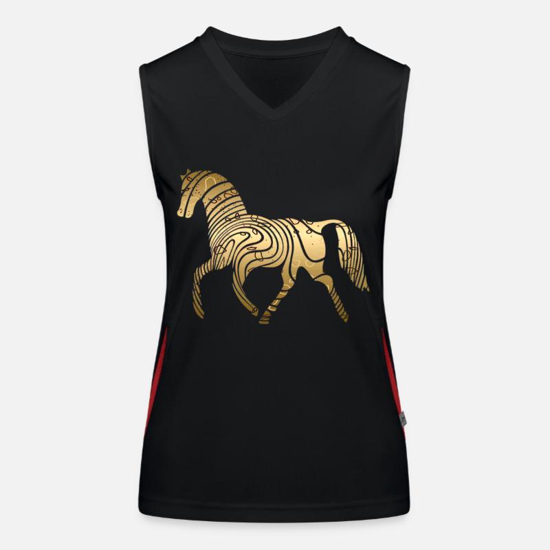 Cheval Débardeur respirant contrasté Femme